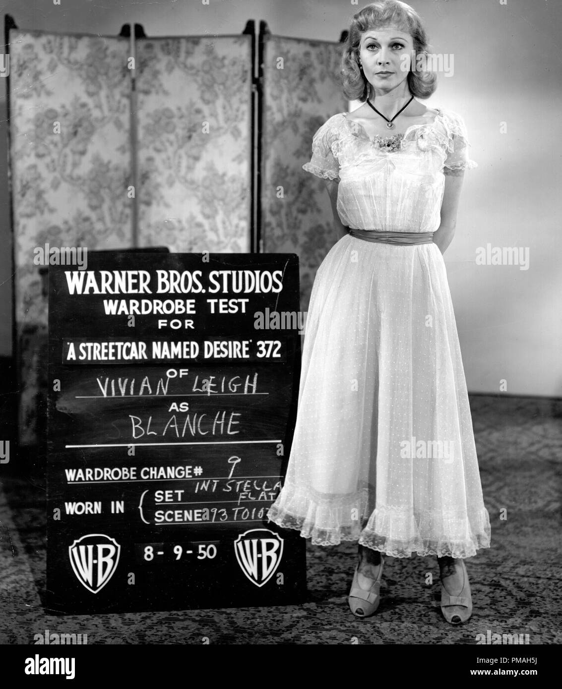 Wardrobe test for Vivien Leigh in “A Streetcar Named Desire” 1951
