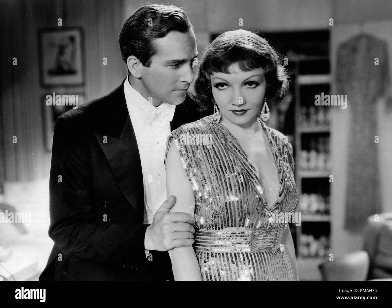 David Manners and Claudette Colbert, "Torch Singer" 1933 Paramount File Reference 32733 489THA