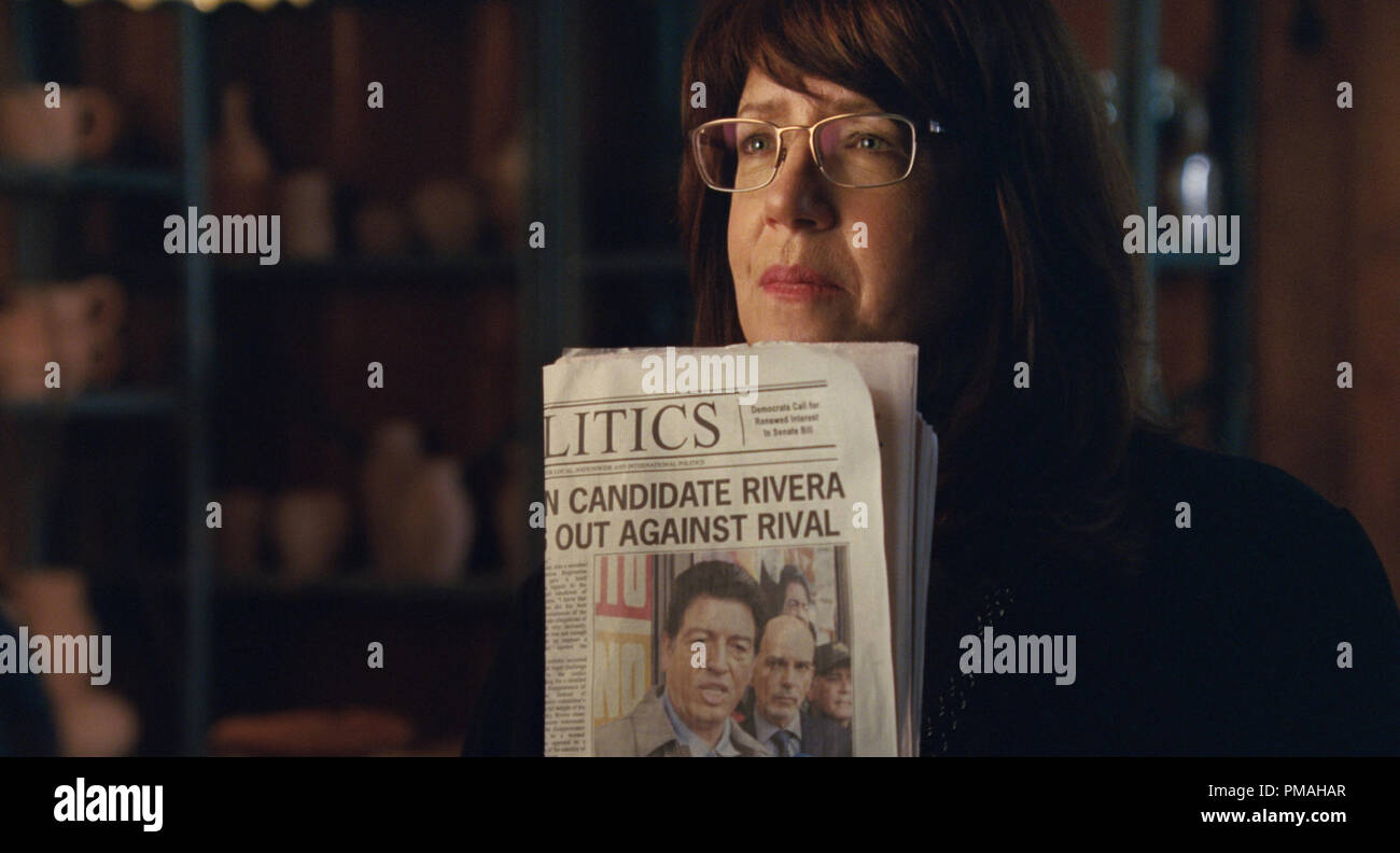 ANN DOWD as Nell in Warner Bros. Pictures and Participant Media's satirical comedy 'OUR BRAND IS CRISIS,' a Warner Bros. Pictures release. Stock Photo