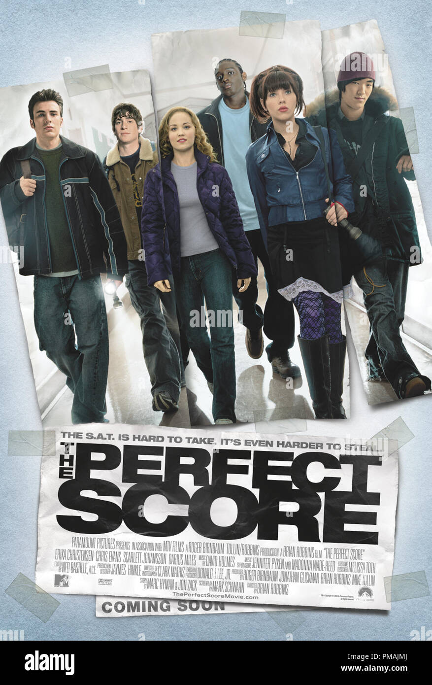 'The Perfect Score' (2004) Poster Stock Photo