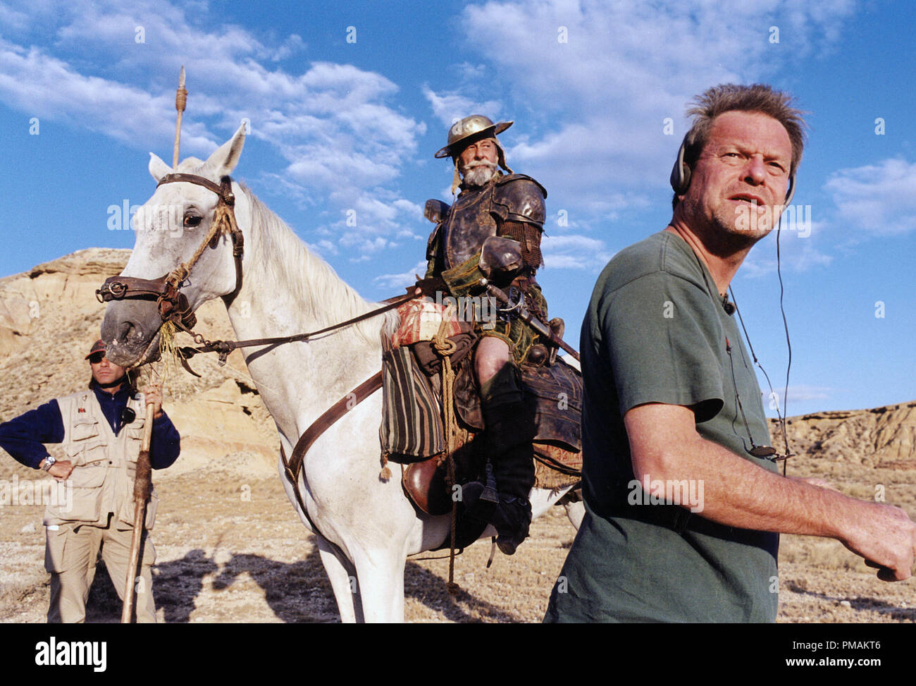 Jean Rochefort, Director Terry Gilliam, 'Lost In La Mancha' (2002) Quixote Films  File Reference # 33300 698THA  For Editorial Use Only -  All Rights Reserved Stock Photo