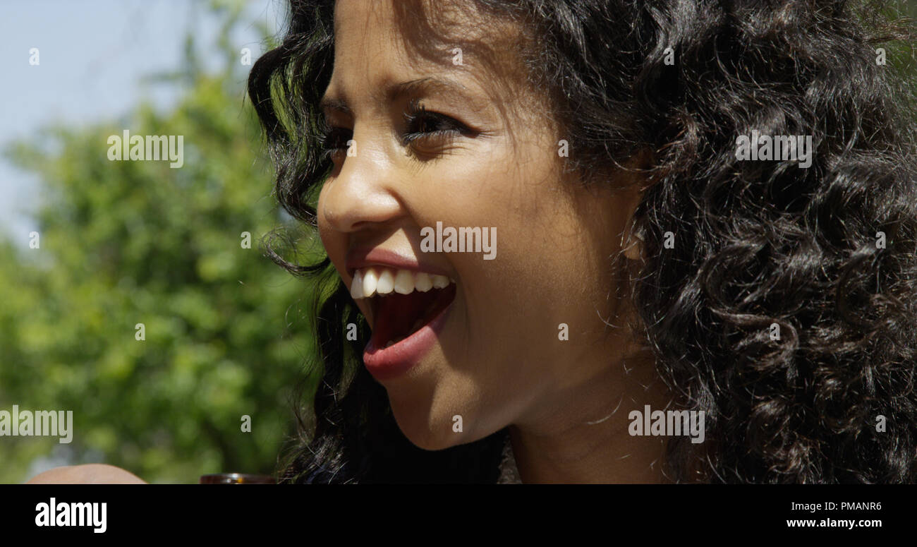 Closeup portrait picture woman hi-res stock photography and images - Alamy