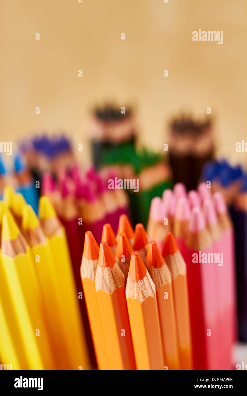 wood color pencils Stock Photo Alamy