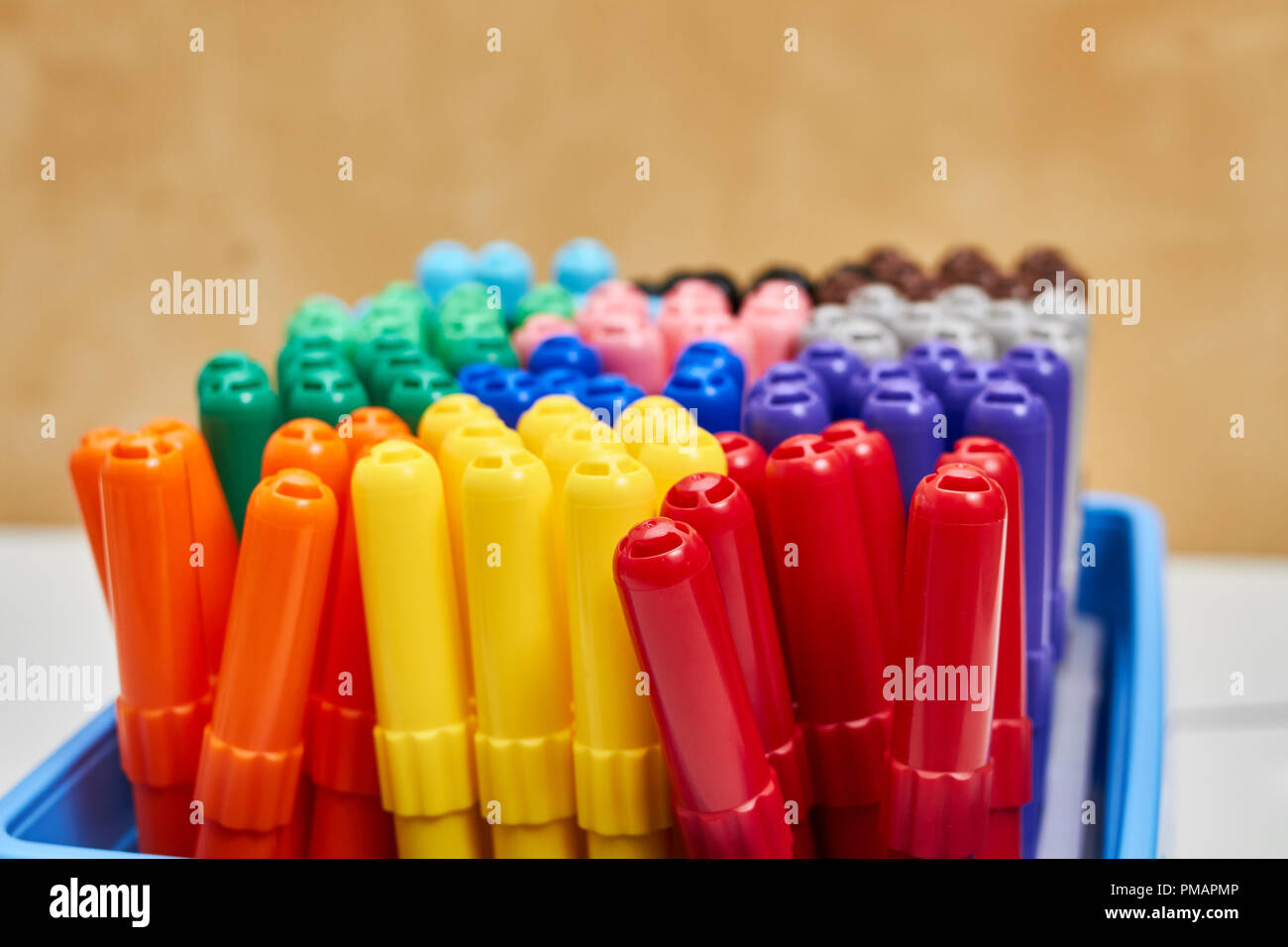 color felt-tip pen set Stock Photo