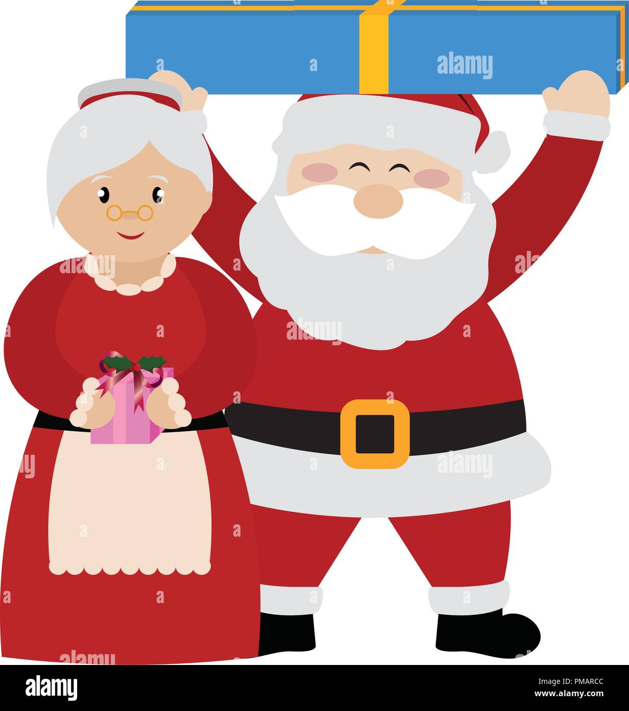 cute christmas characters Stock Vector Art \u0026 Illustration