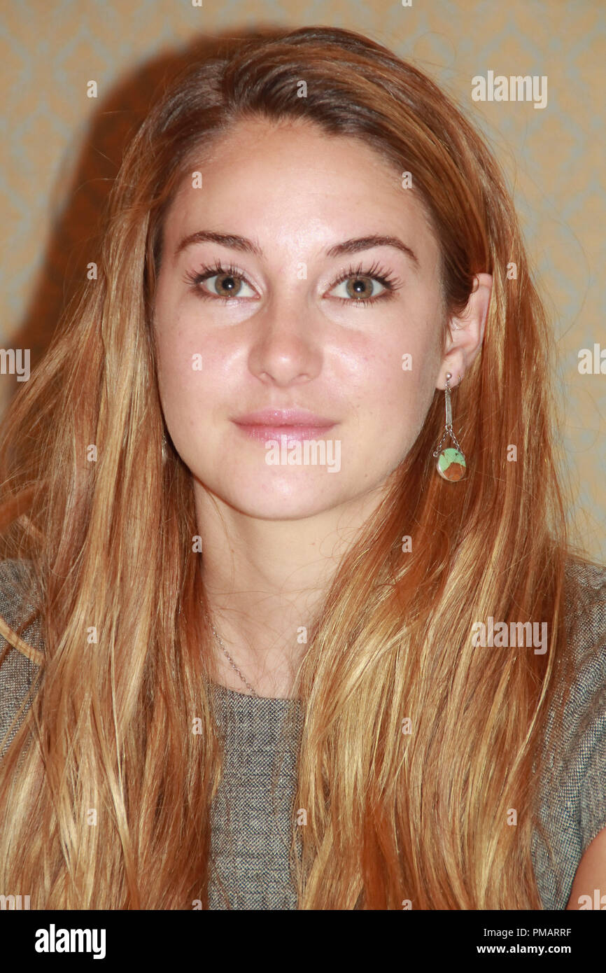 Shailene Woodley 'The Spectacular Now' Portrait Session, July 29, 2013. Reproduction by American tabloids is absolutely forbidden. File Reference # 32075 005JRC  For Editorial Use Only -  All Rights Reserved Stock Photo