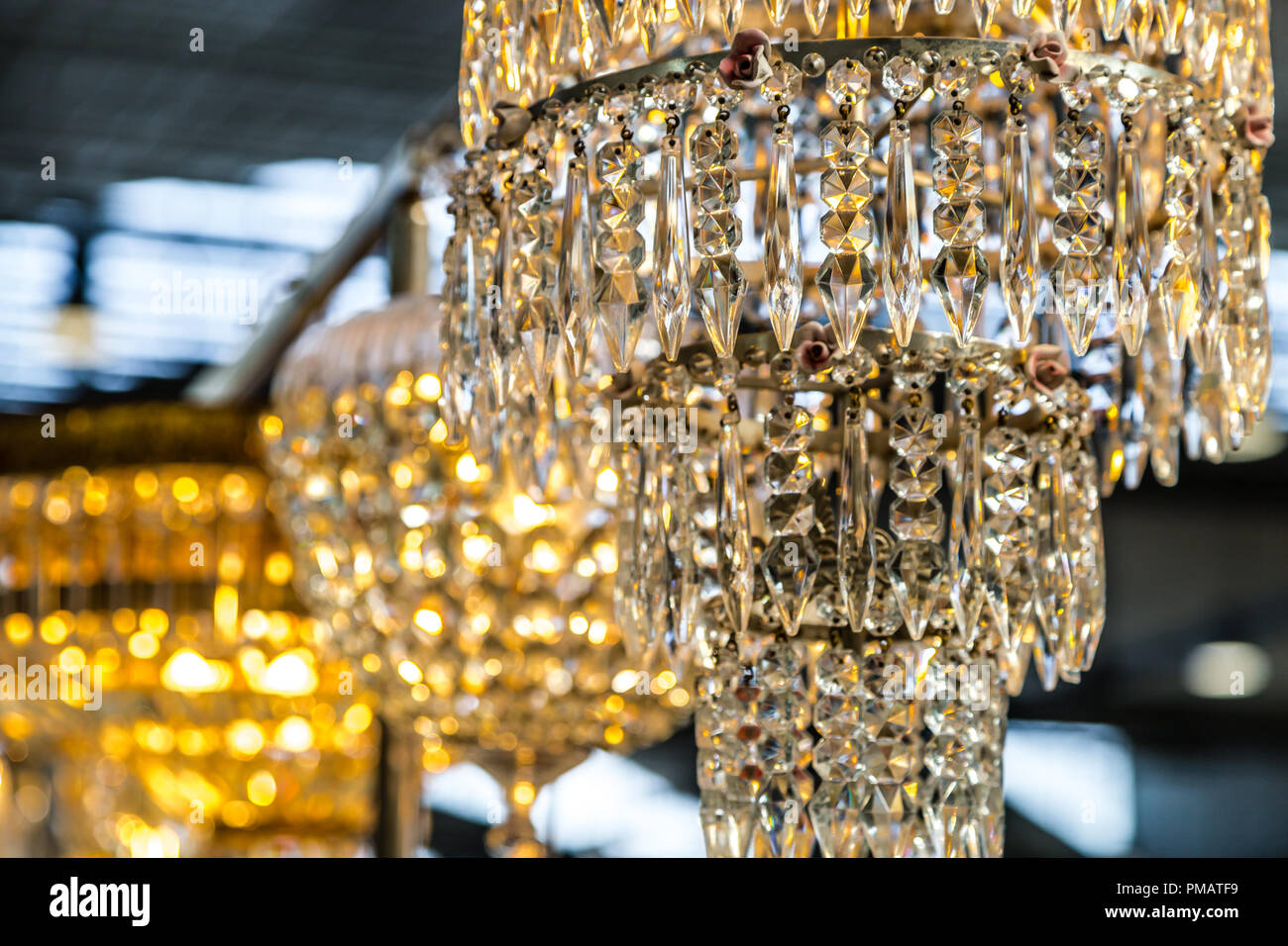 Victorian crystal chandeliers hi-res stock photography and images - Alamy