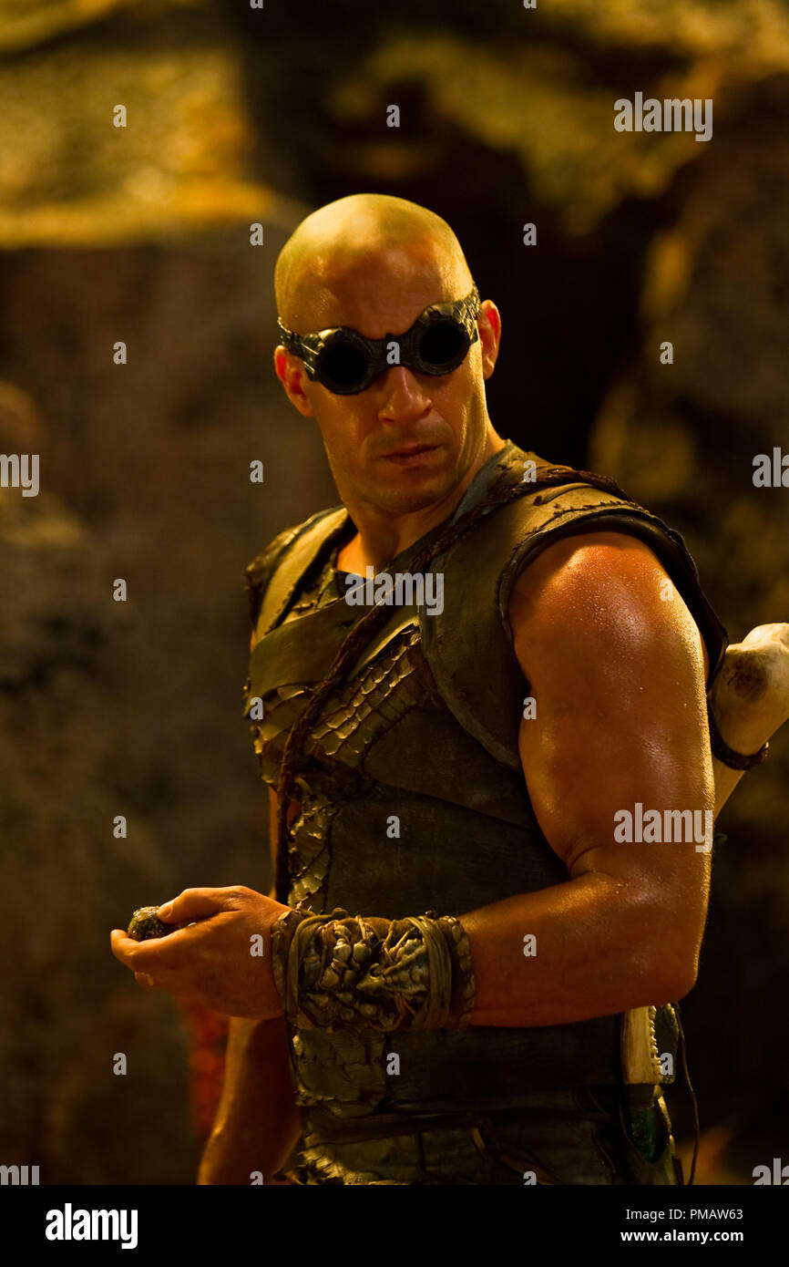 VIN DIESEL reprises his role as the antihero Riddick--a dangerous, escaped  convict wanted by every bounty hunter in the known galaxy--in "Riddick",  the latest chapter of the groundbreaking saga that began with