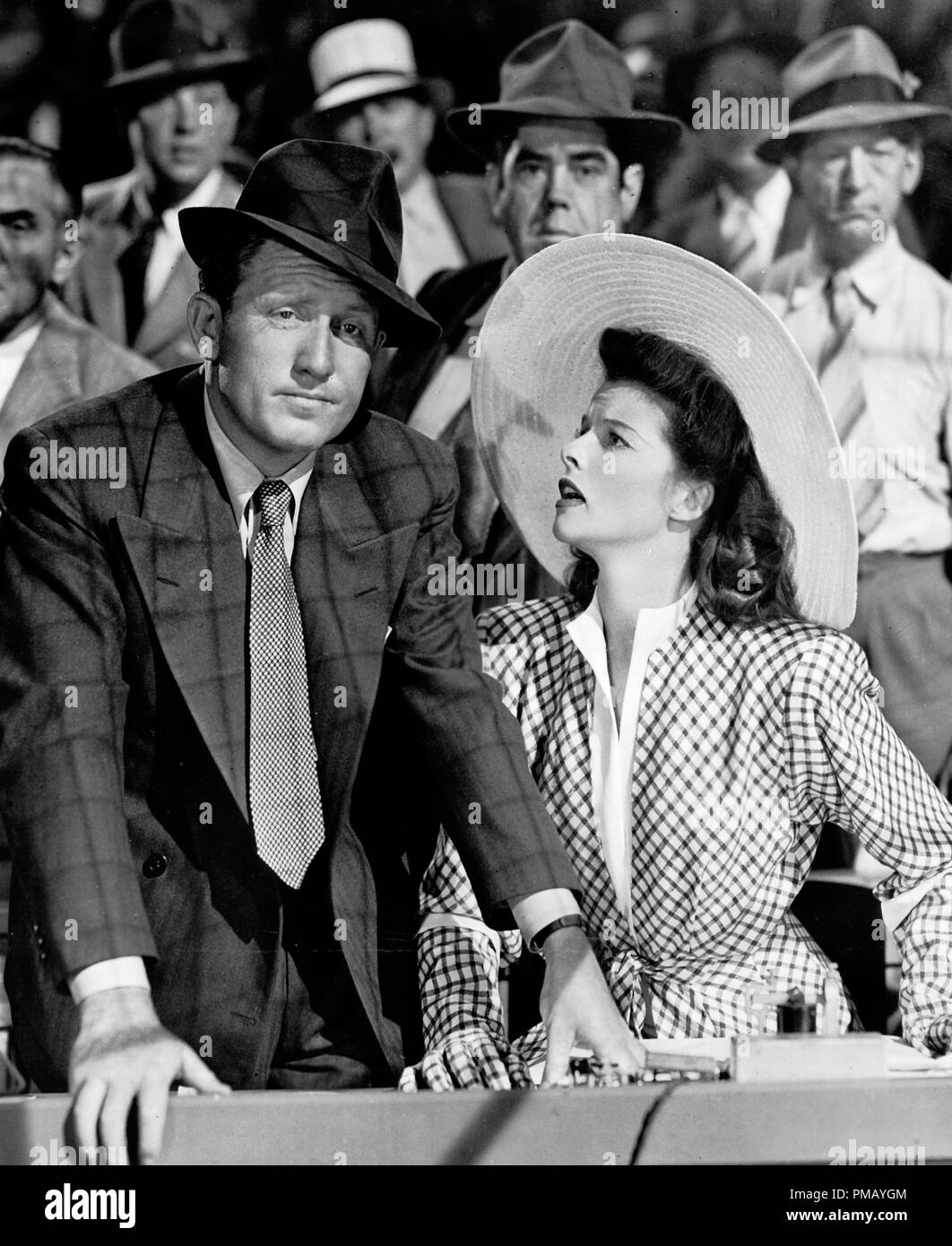 Spencer Tracy, Katharine Hepburn, 'Woman of the Year', 1942 MGM   File Reference # 32557 269THA Stock Photo