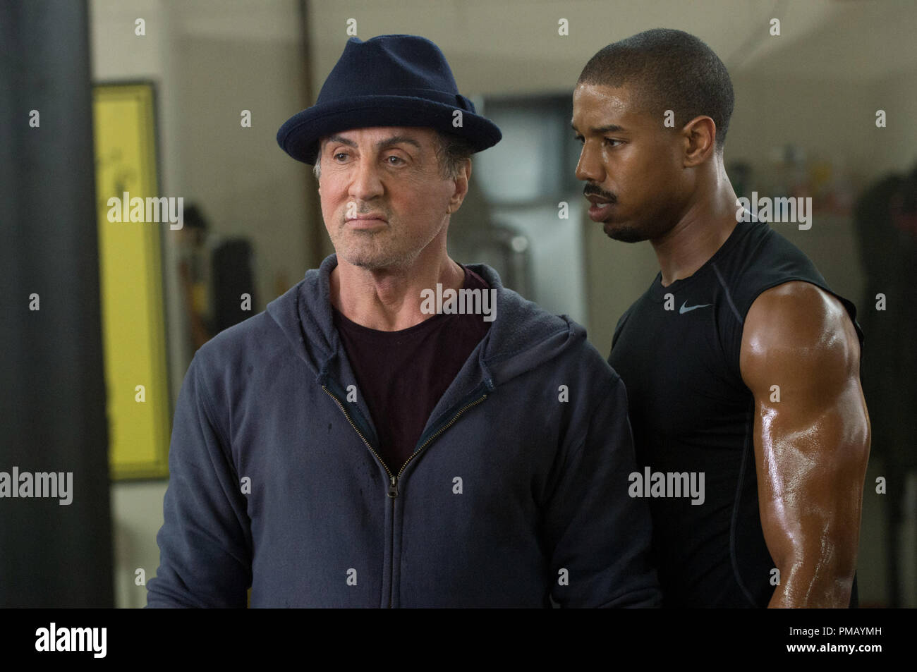 L-r) SYLVESTER STALLONE as Rocky Balboa and MICHAEL B. JORDAN as Adonis  Johnson in Metro-Goldwyn-Mayer Pictures', Warner Bros. Pictures' and New  Line Cinema's drama \