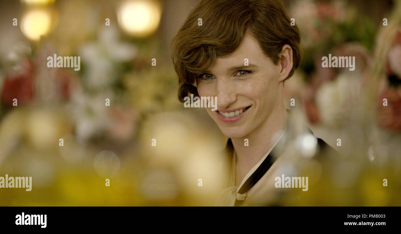 Eddie Redmayne stars as Lili Elbe, in THE DANISH GIRL, released by Focus Features. Stock Photo