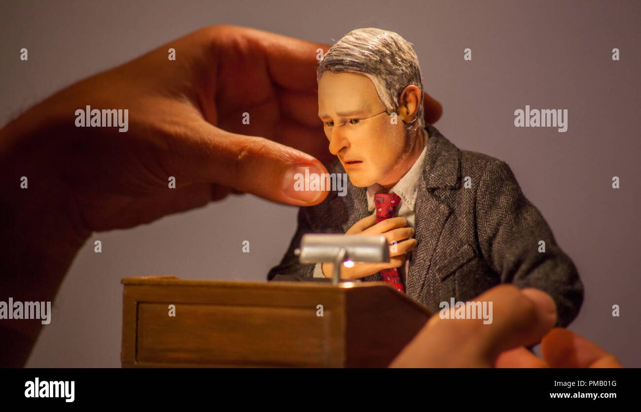Puppet on the set of the animated stop-motion film, ANOMALISA, by Paramount  Pictures Stock Photo - Alamy