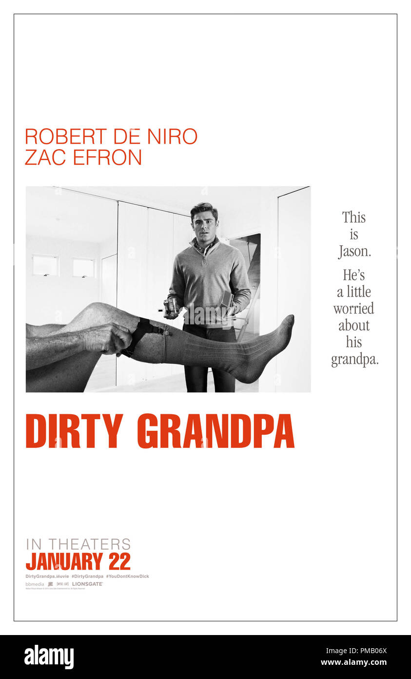 Jason Kelly (Zac Efron) in DIRTY GRANDPA. Poster Stock Photo
