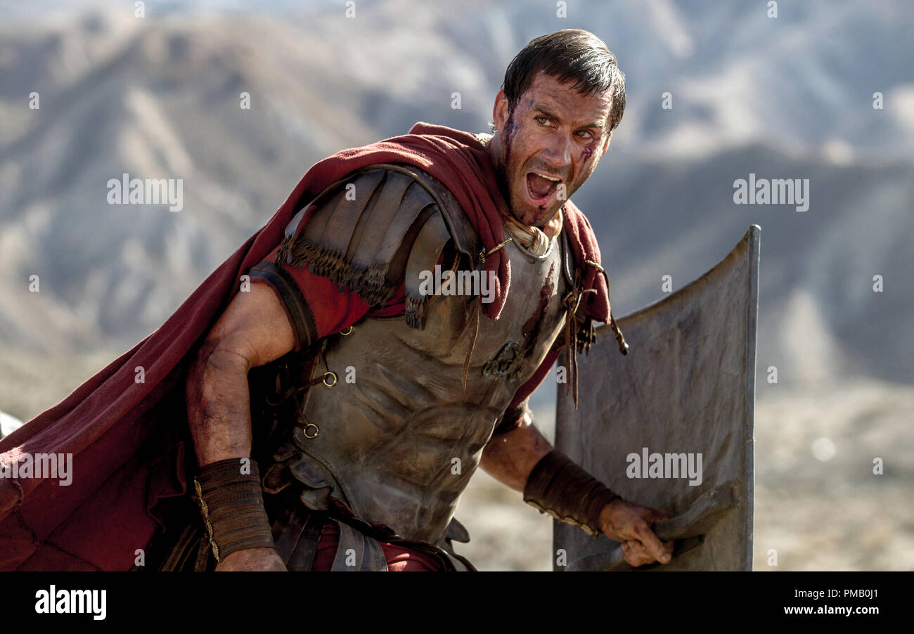 Clavius (Joseph Fiennes) leads his Roman soldiers during the zealot ...