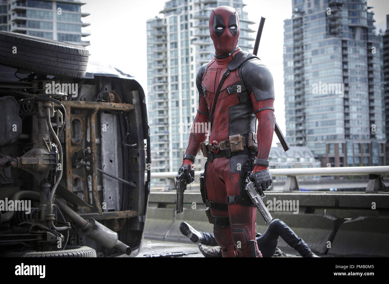 'Deadpool' - Ryan Reynolds is Marvel Comics' most unconventional anti-hero, DEADPOOL. Stock Photo