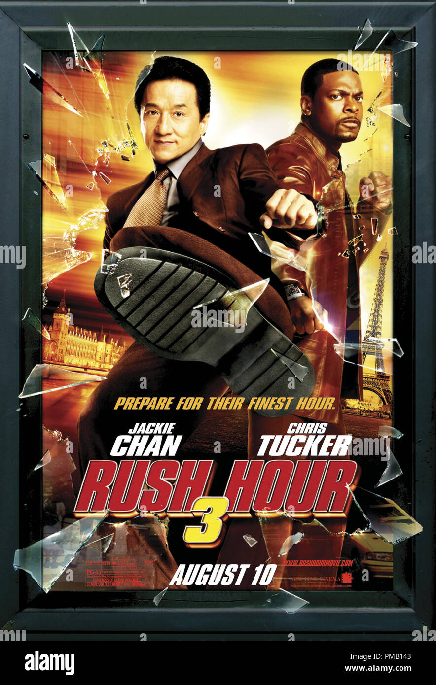 Jackie Chan (left) and Chris Tucker (right) in New Line Cinema's action 