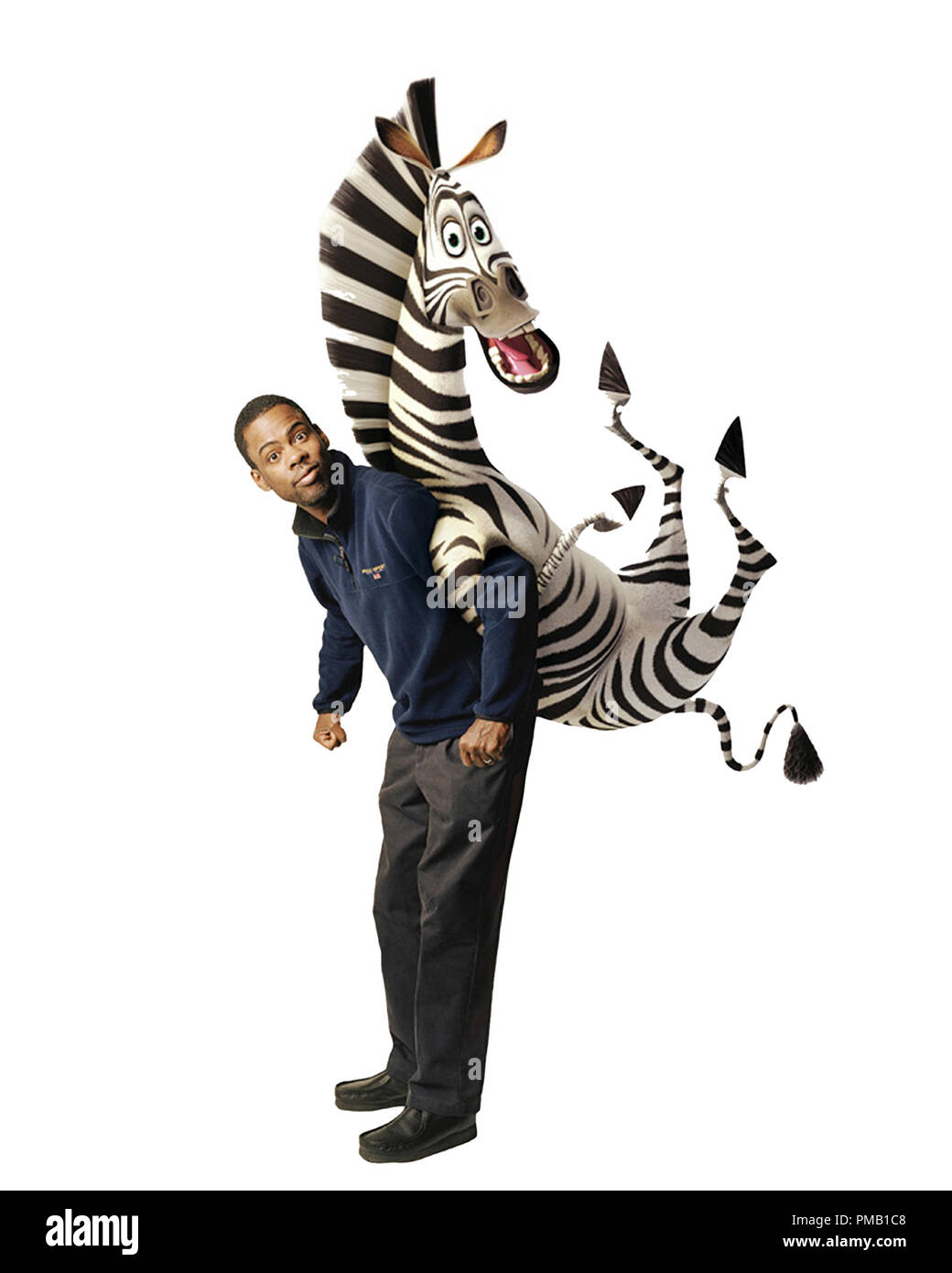 CHRIS ROCK voices Marty the zebra in DreamWorks’ “Madagascar: Escape 2 Africa.”  DreamWorks SKG Presents a PDI / DreamWorks Production “Madagascar: Escape 2 Africa,”   'Madagascar: Escape 2 Africa' (2008) DreamWorks Animation L.L.C Stock Photo