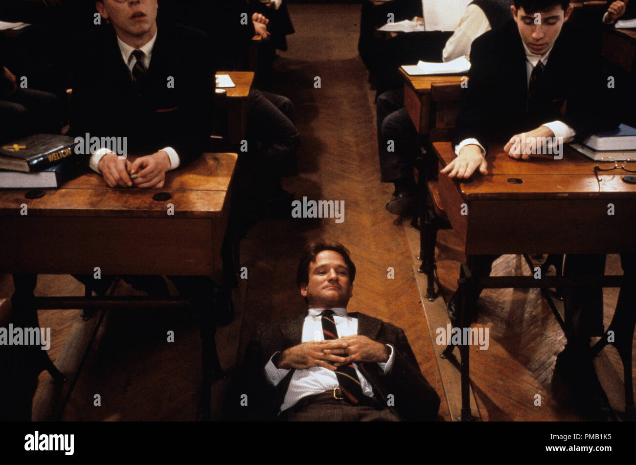 Film still or Publicity still from "Dead Poets Society" Robin Williams © 1989 Touchstone