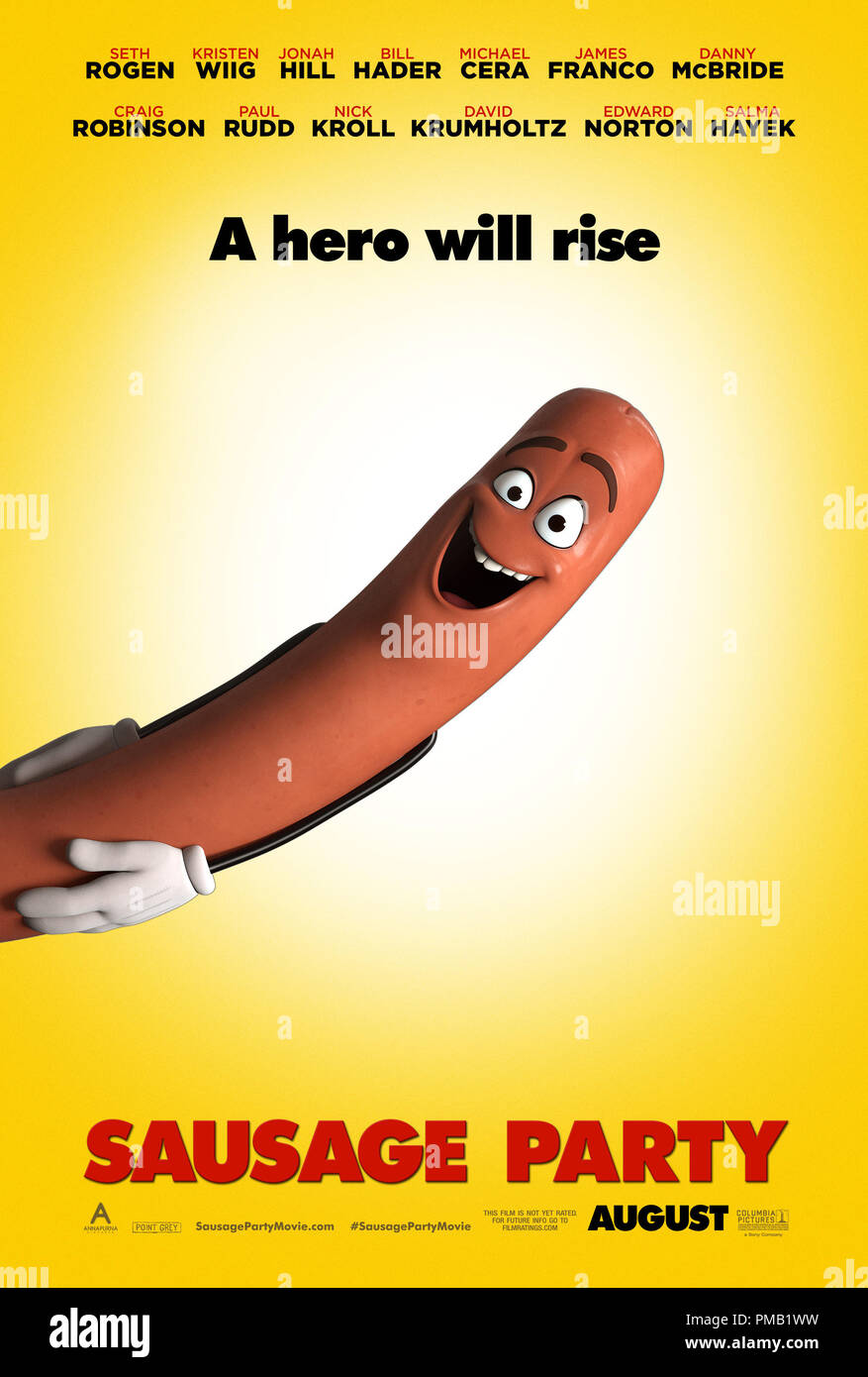 "Sausage Party" (2016) Poster Stock Photo Alamy