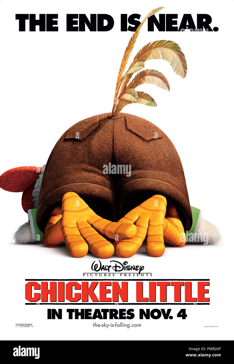 'Chicken Little' (2005) Poster Stock Photo