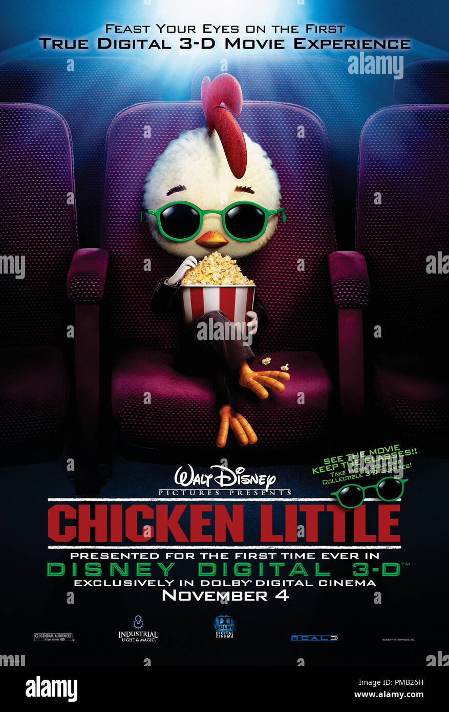 'Chicken Little' (2005) Poster Stock Photo