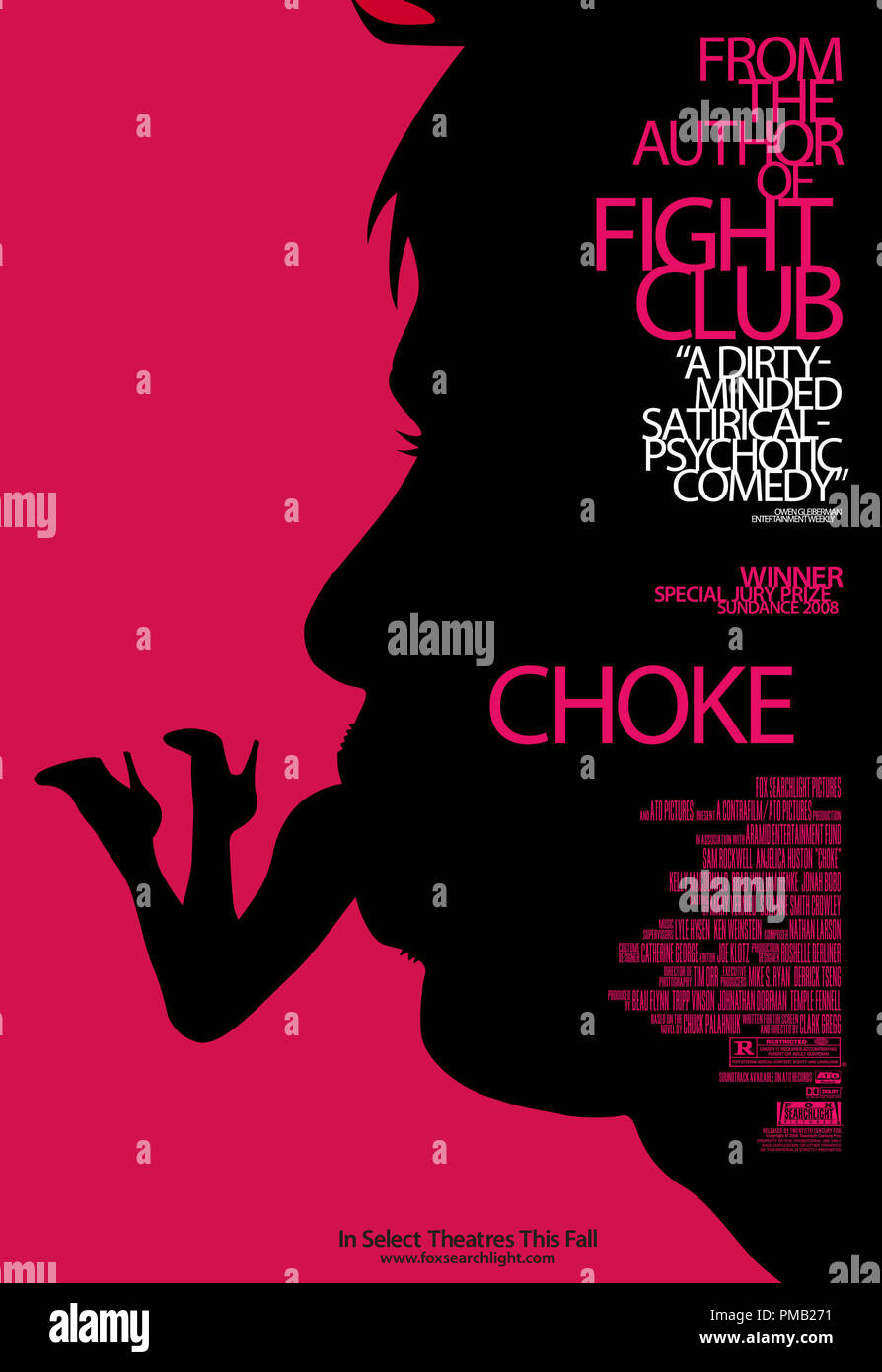 'Choke' (2008) Poster Stock Photo