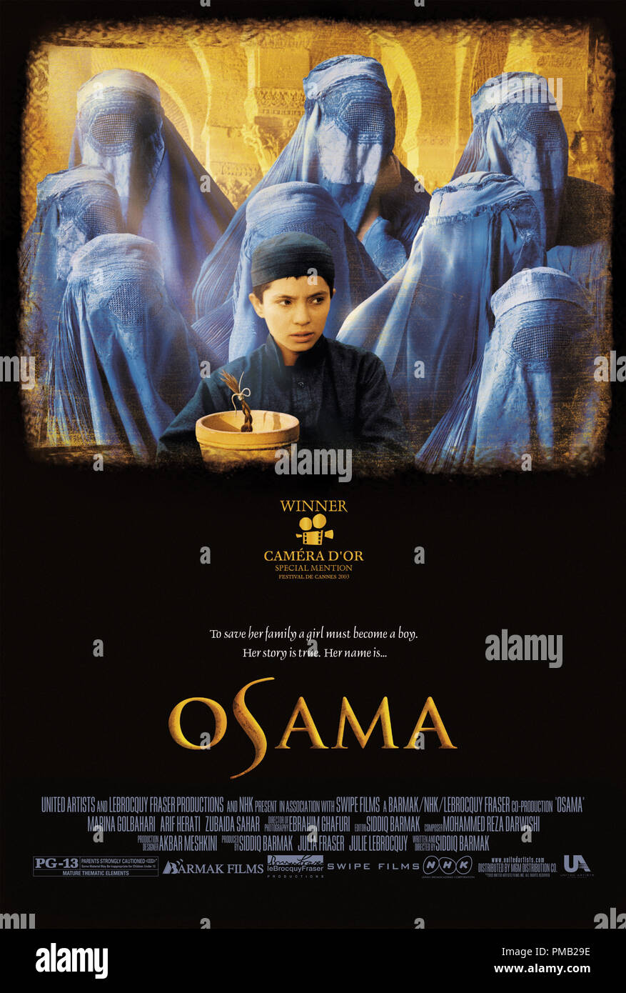 'Osama' (2004) Poster Stock Photo