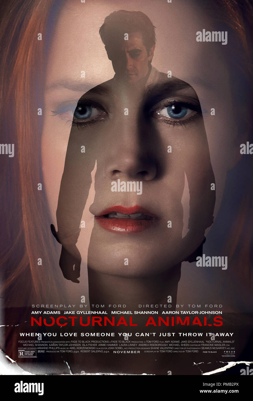 'Nocturnal Animals' (2016) Poster Stock Photo