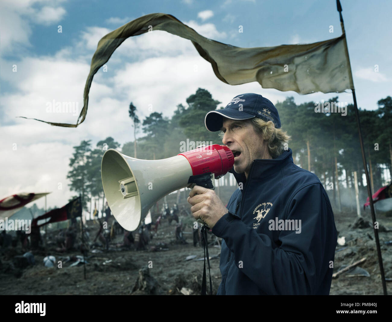 Director/Executive Producer Michael Bay on the set of TRANSFORMERS THE