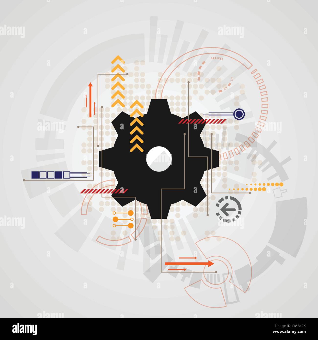 Vector technology gear design Stock Vector Image & Art Alamy