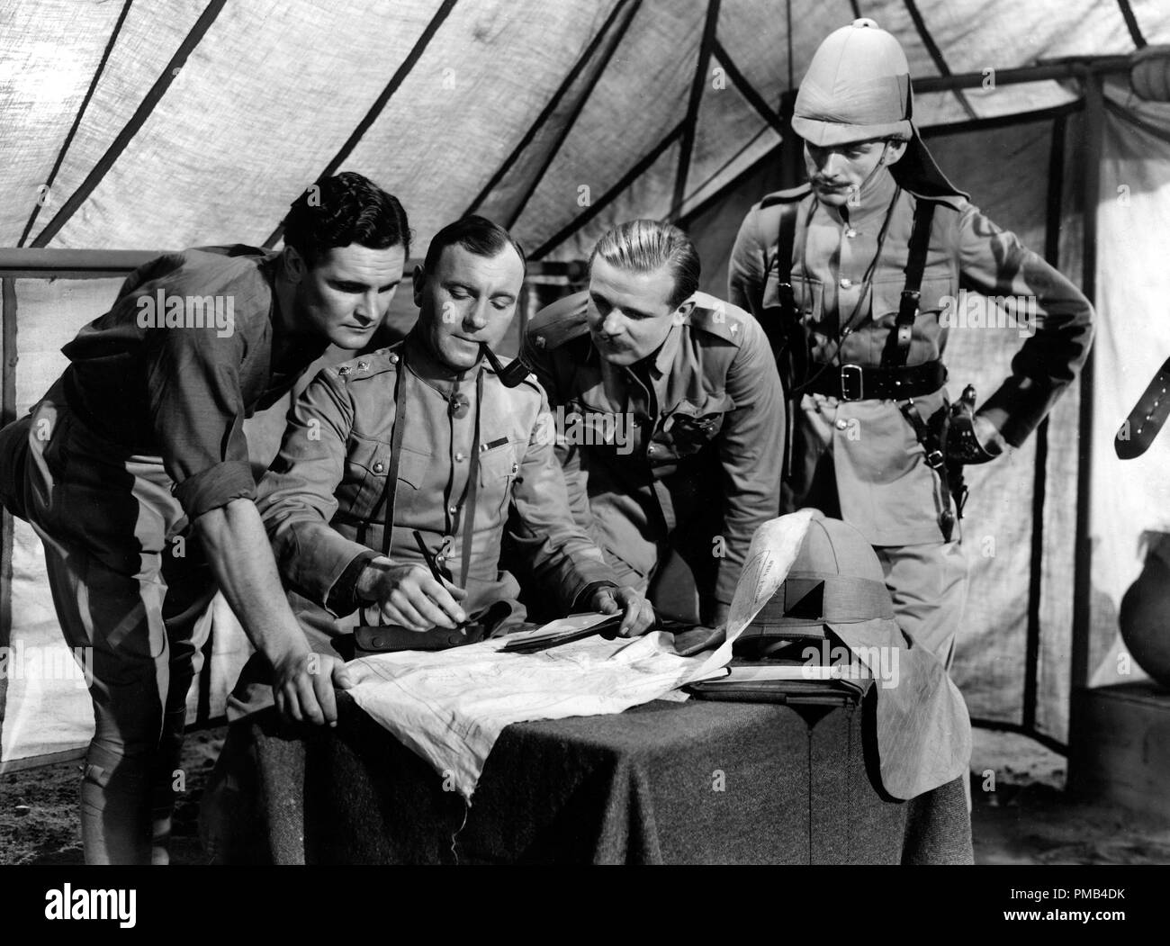 John Clements, Ralph Richardson, Donald Gray, Jack Allan, 'Four Feathers' (1939) United Artists File Reference # 33371 047THA Stock Photo
