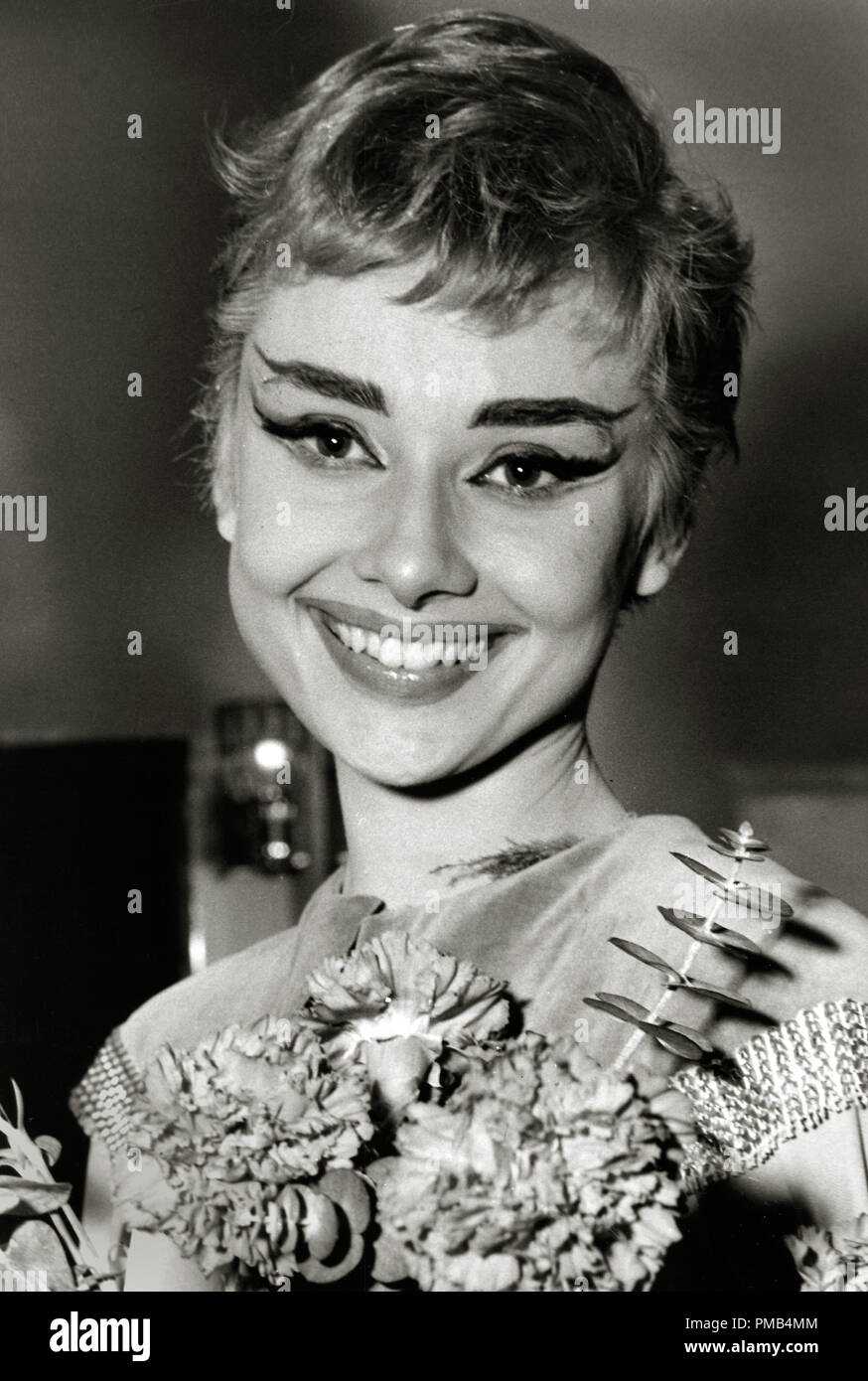 Audrey Hepburn In Stage Make Up Circa 1954 File Reference 2tha Stock Photo Alamy