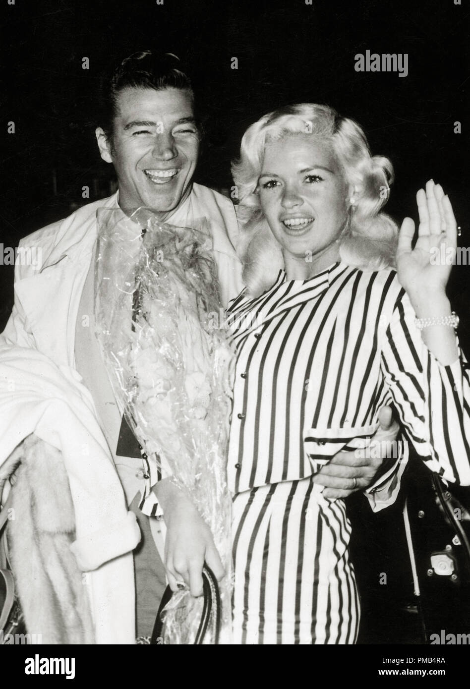 Jayne Mansfield, with her husband Mickey Hargitay, circa 1960 File Reference # 33371 351THA Stock Photo