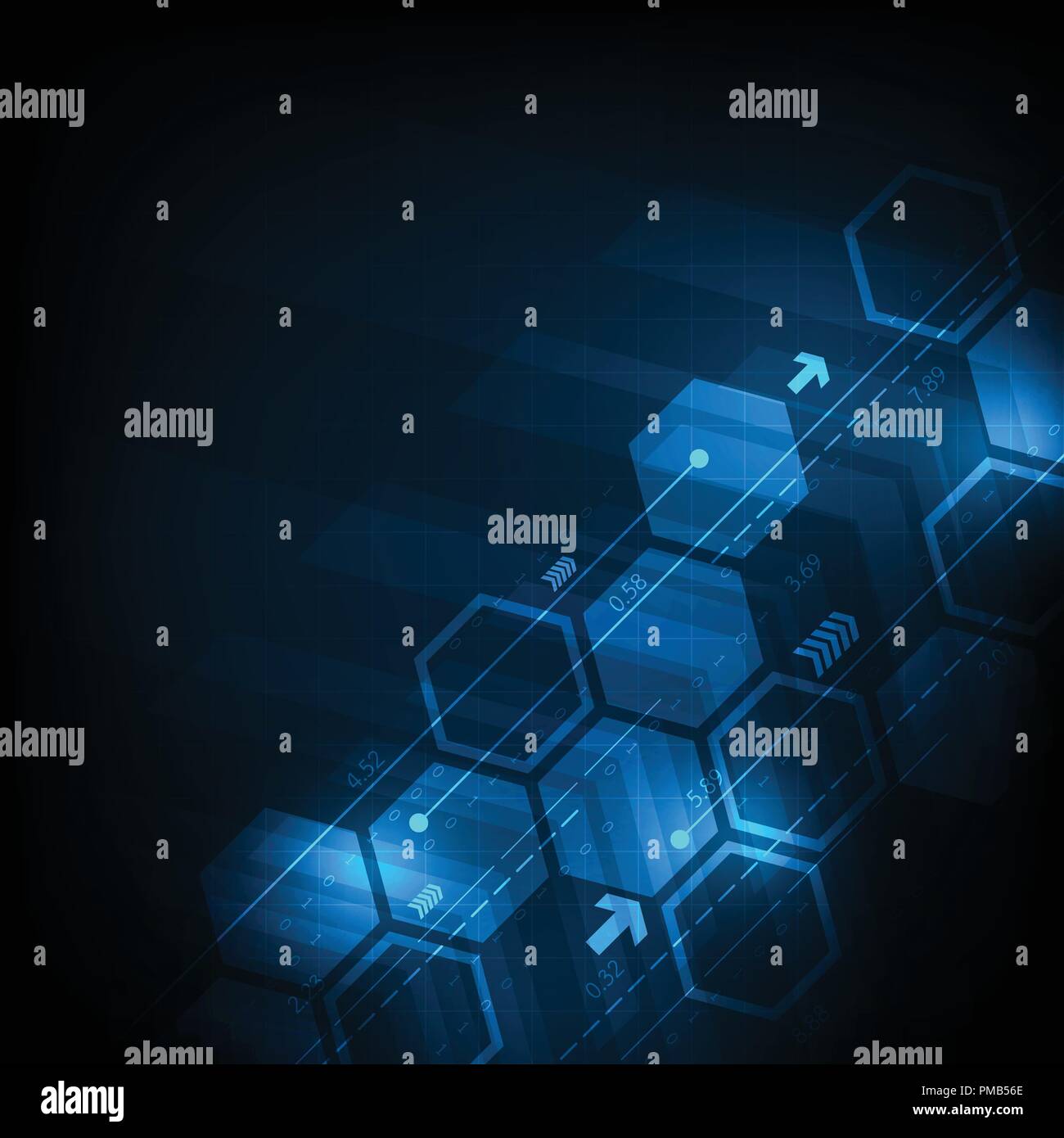 Vector background in the concept of technology Stock Vector Image & Art ...
