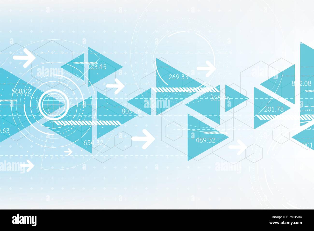 Vector abstract background shows the innovation of technology Stock ...