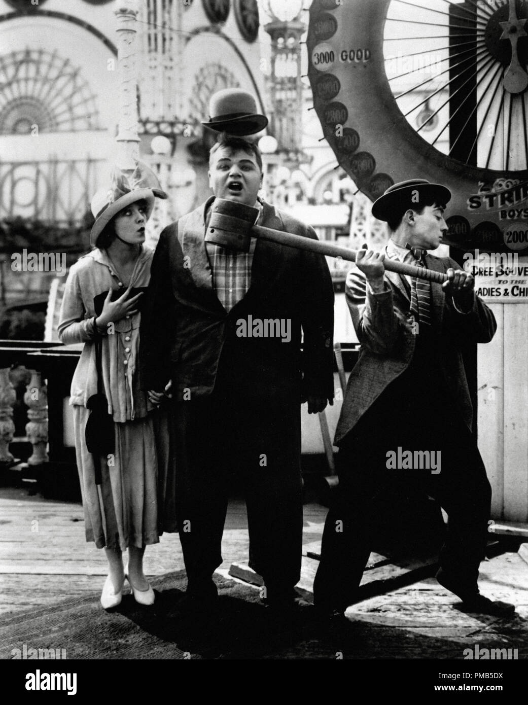 Roscoe 'Fatty' Arbuckle, Buster Keaton, Alice Lake, "Coney Island" 1917
