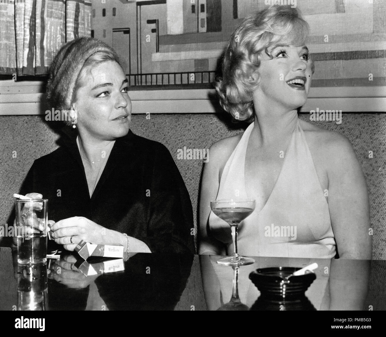 Simone Signoret, Marilyn Monroe, circa 1960 File Reference # 33536