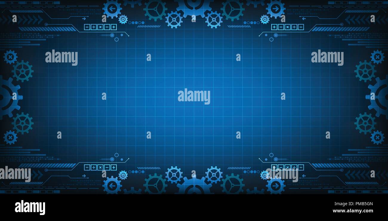 Vector background in the concept of technology Stock Vector Image & Art ...