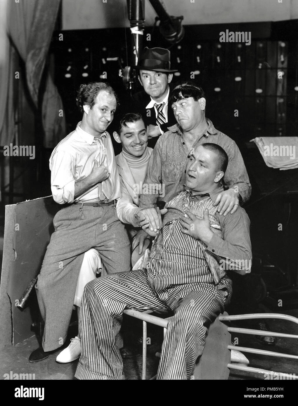 Clark Gable, Ted Healy and the Three Stooges, 'The Dancing Lady' (1933) MGM  File Reference # 33536 743THA  For Editorial Use Only -  All Rights Reserved Stock Photo