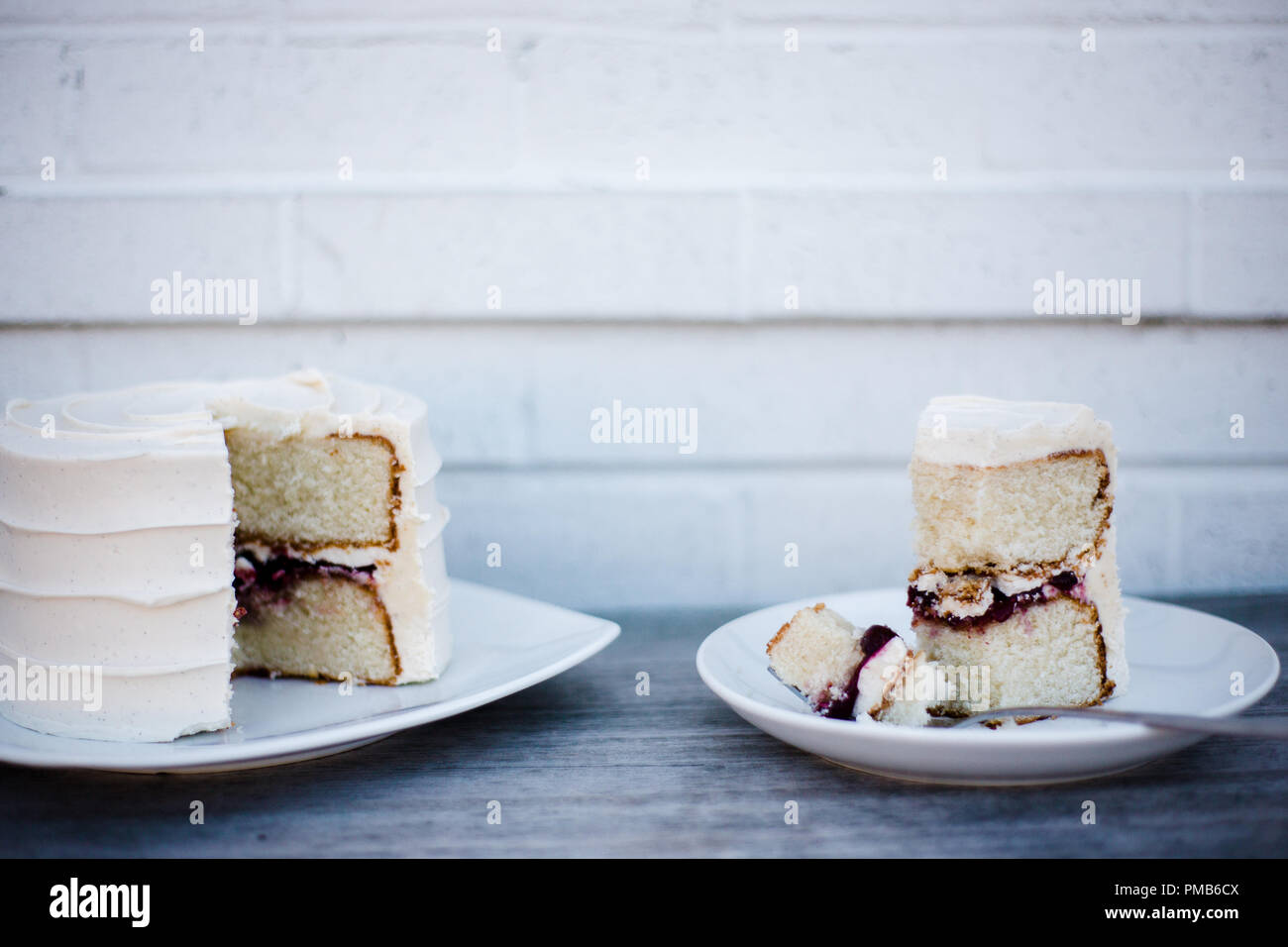 Delicious cake and cocktail cafe concept food photography Stock Photo