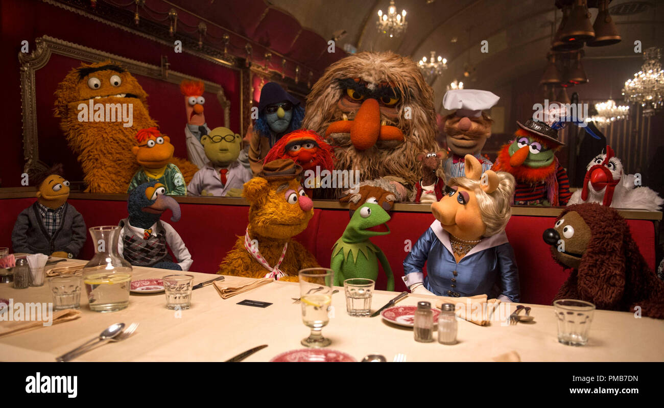 MUPPETS MOST WANTED (Pictured) THE MUPPETS. Photo by: Jay Maidment. Stock Photo