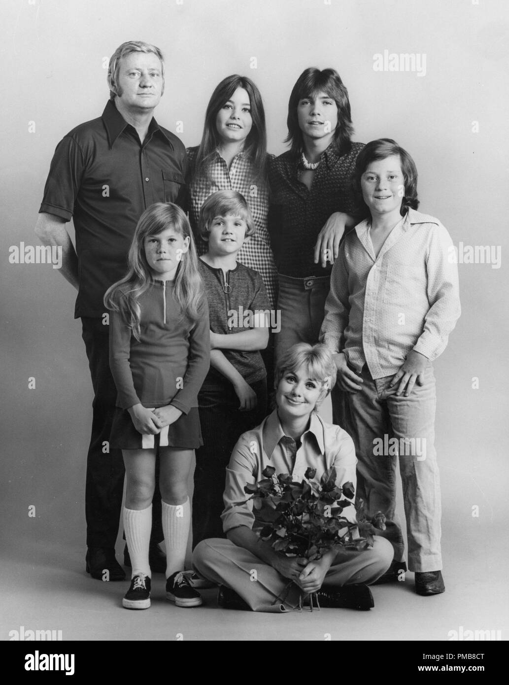 Dave Madden, Suzanne Crough, Brian Forster, Susan Dey, David Cassidy, Danny Bonaduce, Shirley Jones    'The Partridge Family' (1970 - 1974) ABC File Reference # 32337 075THA Stock Photo