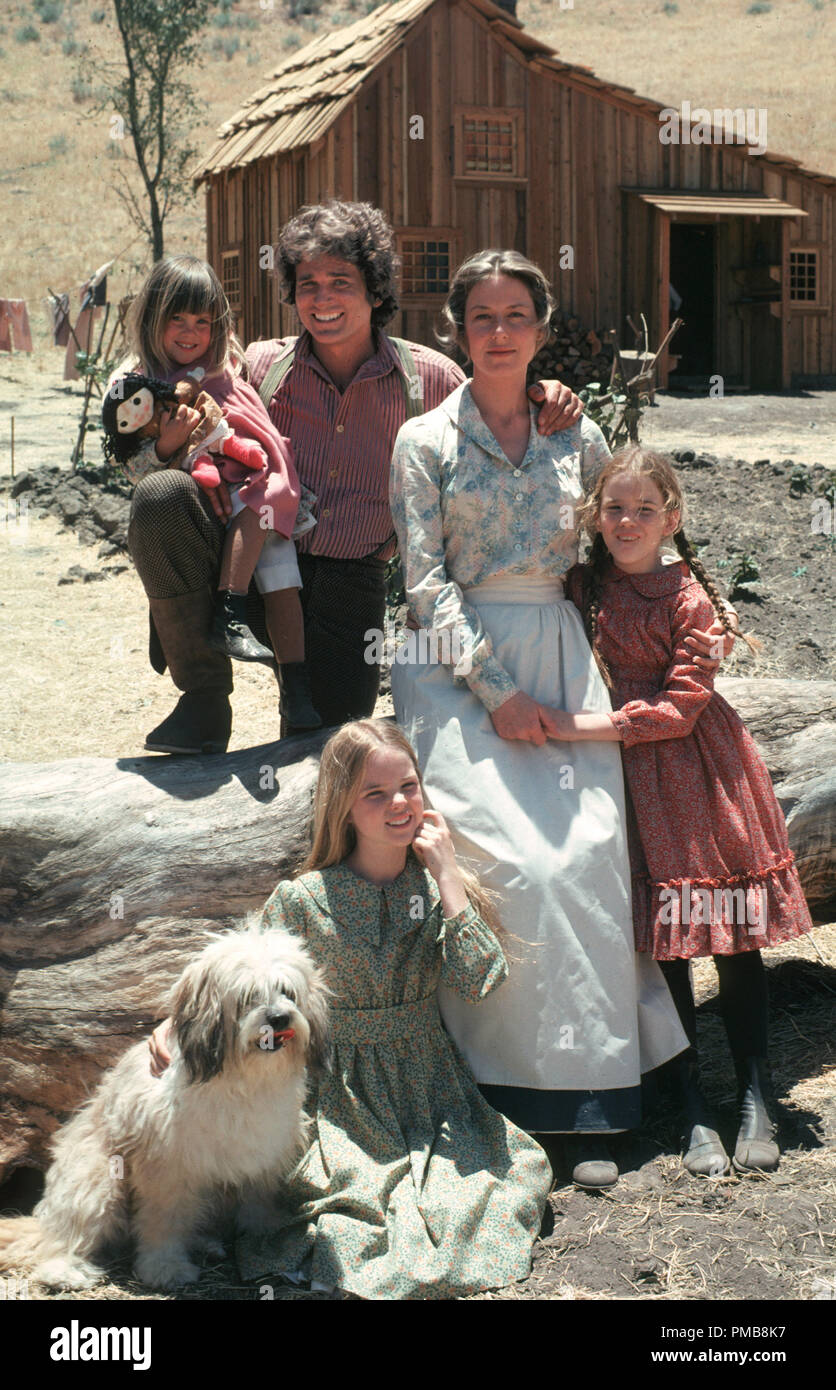 Lindsay Greenbush, Michael Landon, Karen Grassle, Melissa Gilbert, Melissa Sue Anderson, ''Little House on the Prairie' circa 1974 NBC File Reference # 32337 258THA Stock Photo