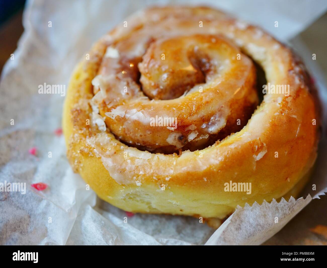 A vegan fried donut pastry at the Cinnamon Snail bakery in New York City Stock Photo Alamy