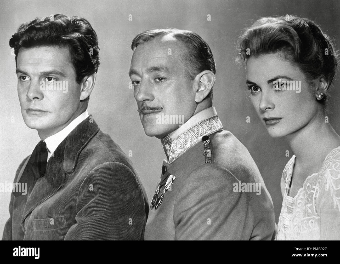 Louis Jordan, Alec Guinness, Grace Kelly, 'The Swan', 1956 MGM   File Reference # 32557 413THA Stock Photo