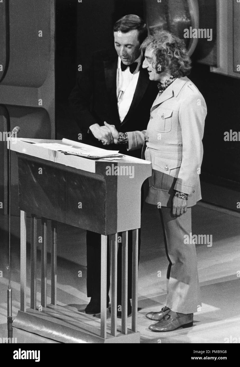 David Frost, Marty Feldman at awards ceremony, 1970  File Reference # 32557 773THA Stock Photo