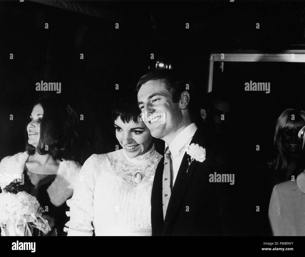Liza Minnelli and Peter Allen at their wedding, March 3, 1967  File Reference # 32557_905THA Stock Photo