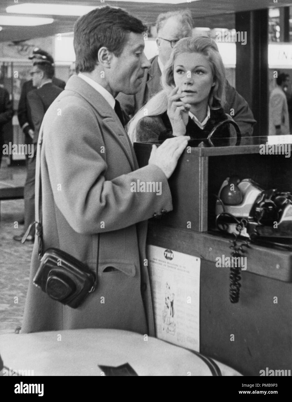 Yvette Mimieux with French film director Serge Bourguignon, 1966  File Reference # 32557 911THA Stock Photo