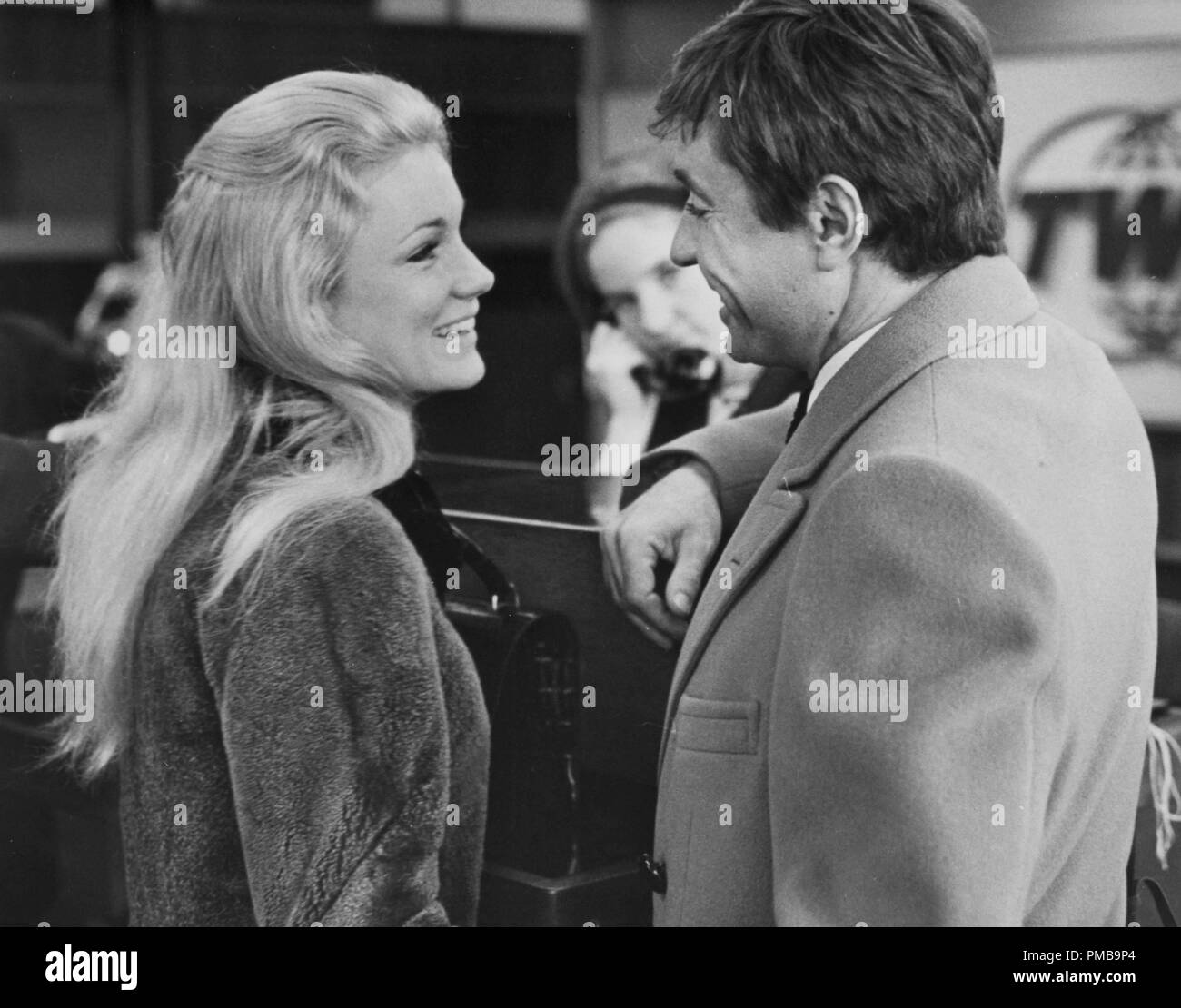 Yvette Mimieux with French film director Serge Bourguignon, 1966  File Reference # 32557 912THA Stock Photo