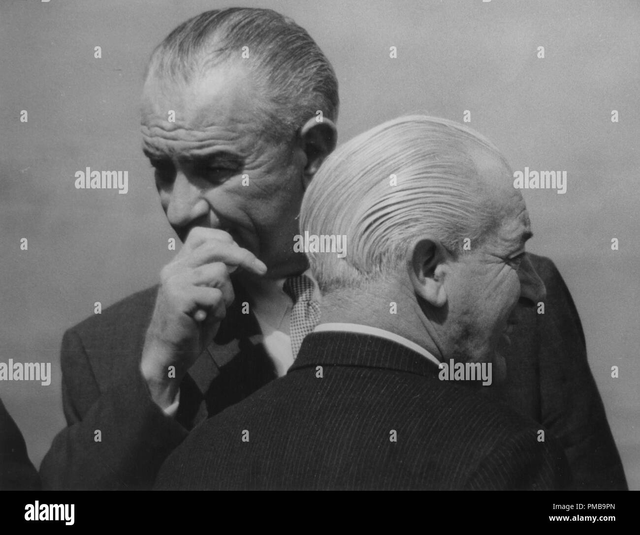 President Lyndon B. Johnson and Australian Prime Minister Harold Holt, 1966  File Reference # 32557 927THA Stock Photo